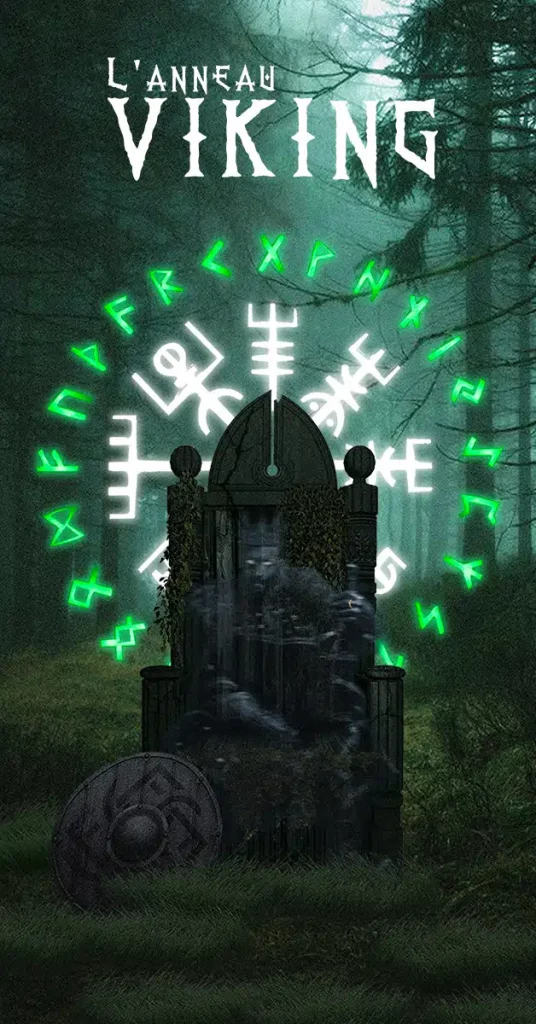 Affiche salle d'escape game "L'anneau Viking